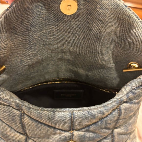 YSL TOY LOU LOU PUFFER IN DENIM - Yves saint laurent - Picture 9 of 11